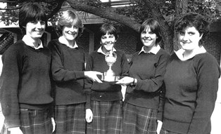 1st Girls  IV 1983, APS Head of the River winners.